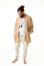 Herren Kimono braun
