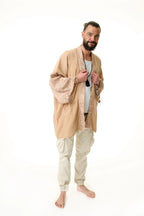 Herren Kimono braun
