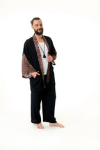 Herren Kimono schwarz