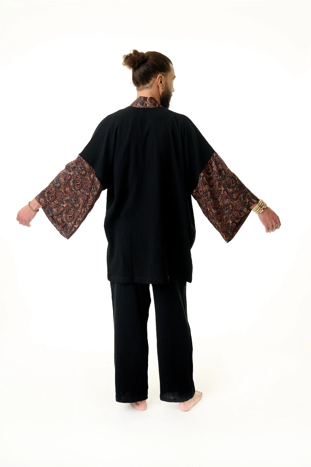 Herren Kimono schwarz