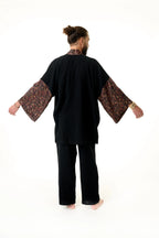 Herren Kimono schwarz
