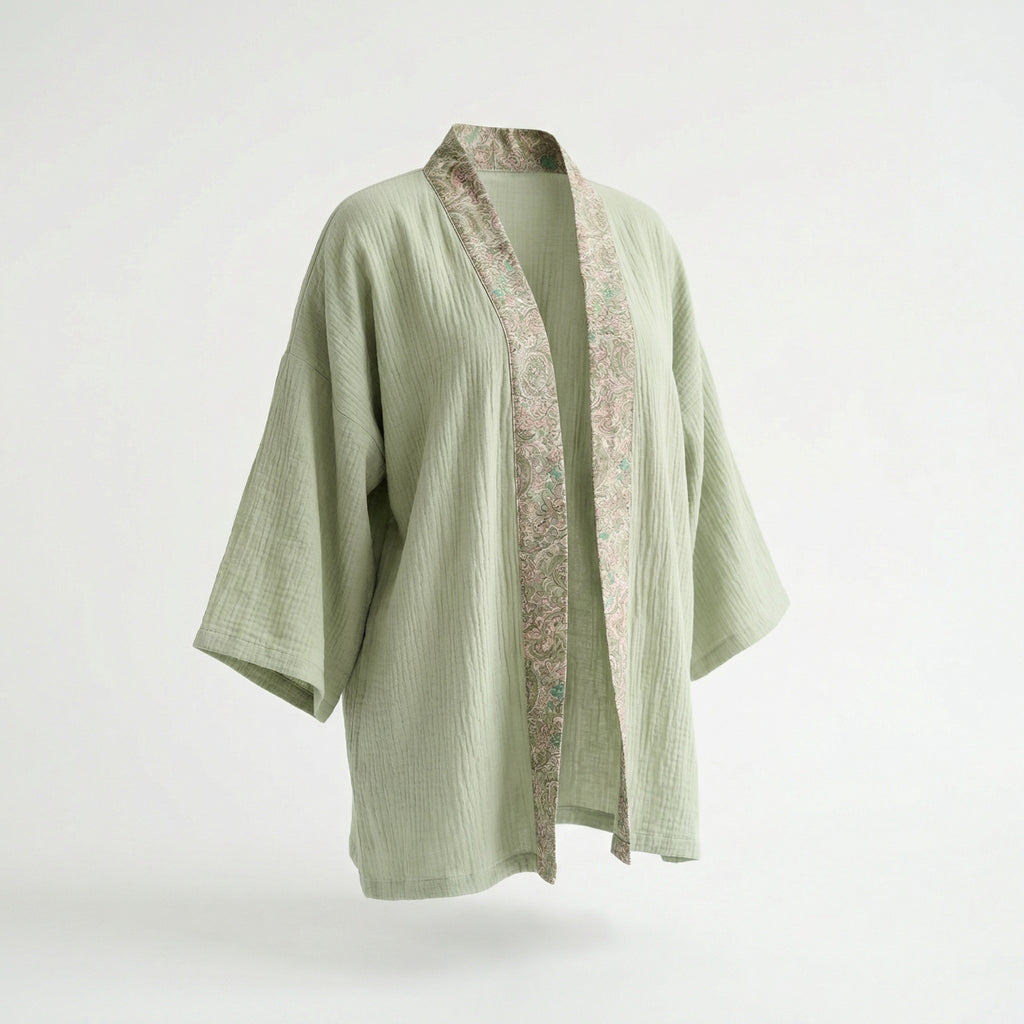 Damen Musselin Bluse grün