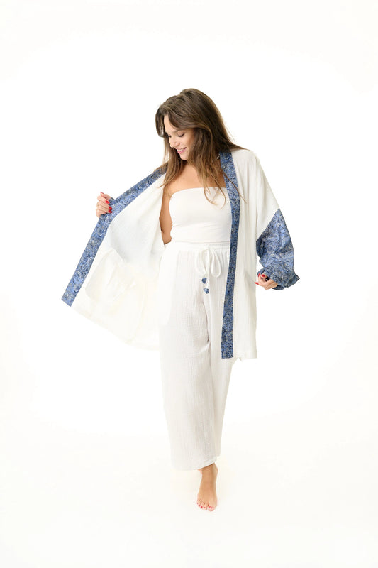 Sisters of Siam - Damen Kimono - Serenity
